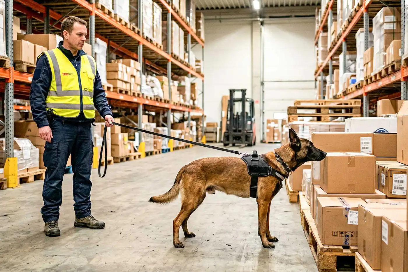 Durchsuchung eines Lagers mit einem SSHT